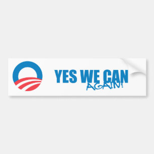 Adesivo Para Carro Pro-Obama - SIM NÓS PODEMOS OUTRA VEZ
