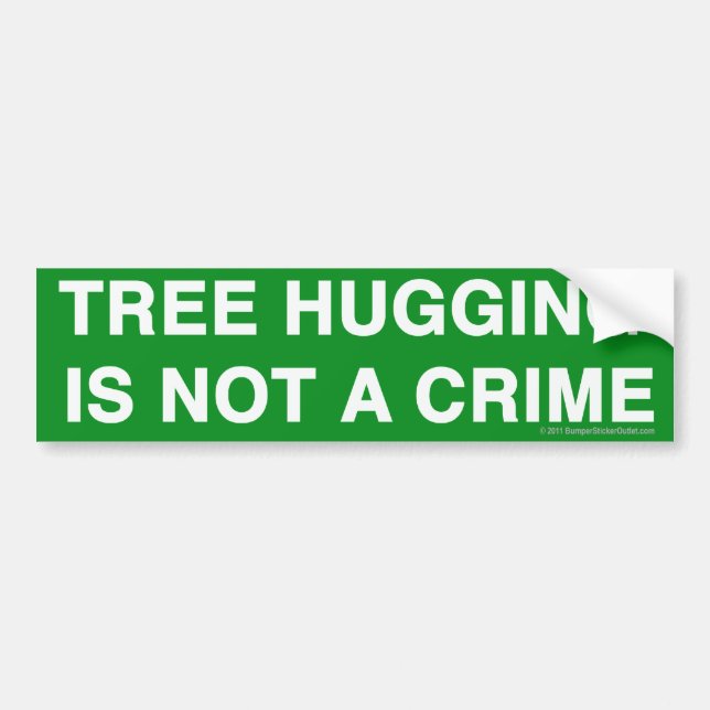 Adesivo Para Carro Pro-Treehugging etiqueta (Frente)