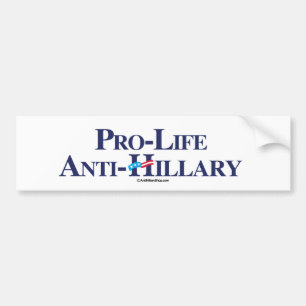 Adesivo Para Carro Pro-Vida Anti-Hillary - Anti-Hillary - .png