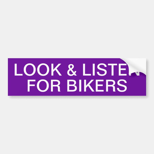 ADESIVO PARA CARRO PROCURAR E ESCUTAR BIKERS (Frente)