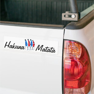 Adesivo Para Carro Produto Personalizado Hakunamatata, Preocupantes d