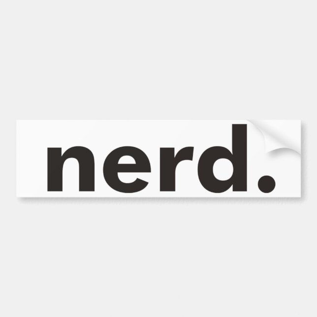 Adesivo Para Carro Produtos & design do nerd! (Frente)