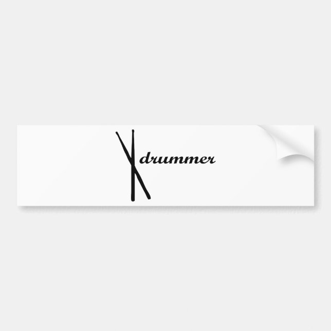 Adesivo Para Carro Produtos do baterista! (Frente)