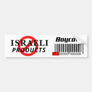 ADESIVO PARA CARRO PRODUTOS ISRAELITAS DE BOYCOTT