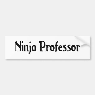 Adesivo Para Carro Professor Etiqueta de Ninja
