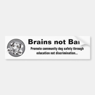 Adesivo Para Carro Proibições dos cérebros não (brancas)