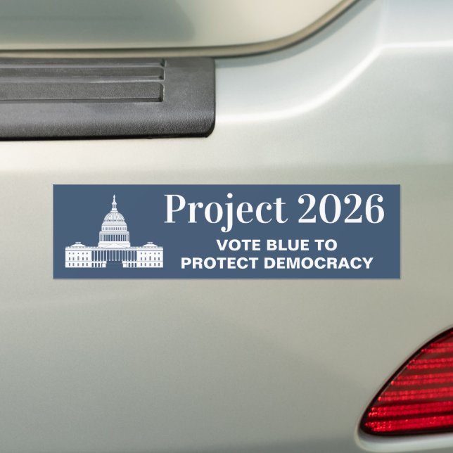 Adesivo Para Carro Project 2026 Vote for Democracy (No carro)