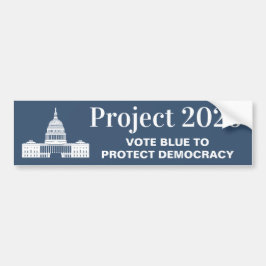 Adesivo Para Carro Project 2026 Vote for Democracy
