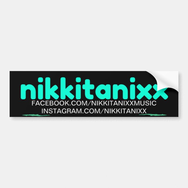Adesivo Para Carro Promo de Nikkitanixx (Frente)