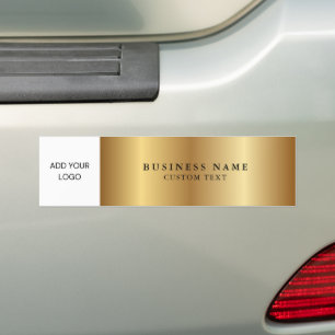 Adesivo Para Carro Promocional de logotipo comercial Dourado metálico