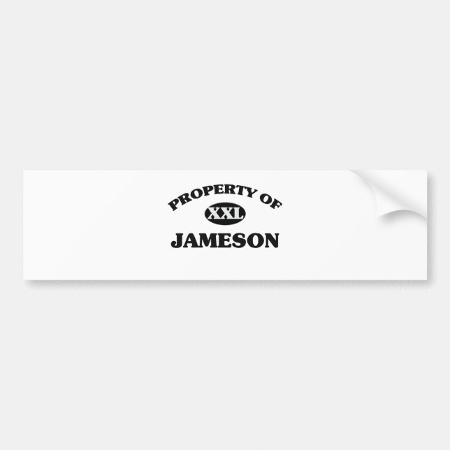 Adesivo Para Carro Propriedade de JAMESON (Frente)