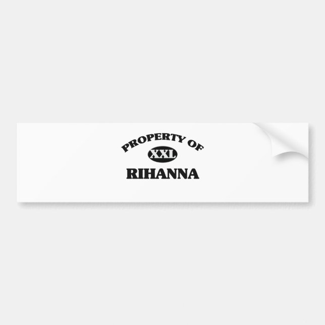 Adesivo Para Carro Propriedade de RIHANNA (Frente)