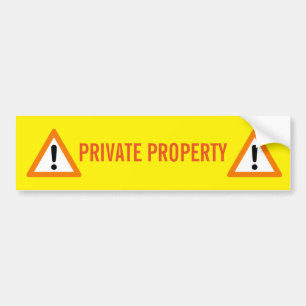 ADESIVO PARA CARRO PROPRIEDADE PRIVADA