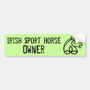 Adesivo Para Carro Proprietário irlandês do cavalo do esporte -