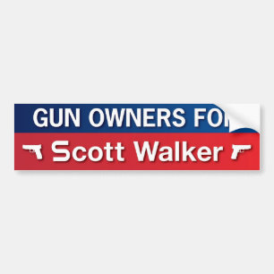 Adesivo Para Carro Proprietários de arma para o caminhante de Scott