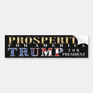 Adesivo Para Carro Prosperidade para o americano Bumper Sticker Donal