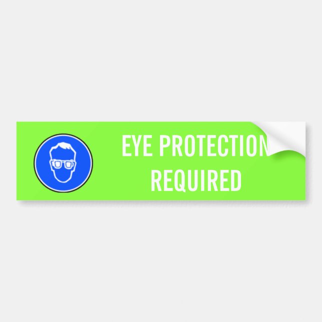 ADESIVO PARA CARRO PROTECÇÃO OCULAR EXIGIDA (Frente)