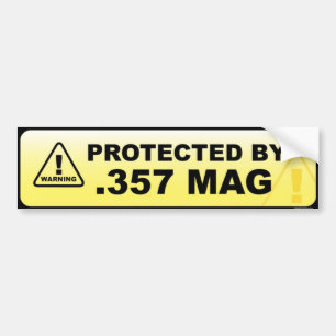Adesivo Para Carro Protegido por .357 mag