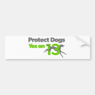 Adesivo Para Carro Proteja cães - vote sim no autocolante no vidro