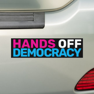 Adesivo Para Carro Protesto Feminista Transartístico Mãos À Democraci