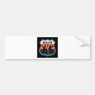 Adesivo Para Carro Protetor da rota 66 da bandeira da arizona