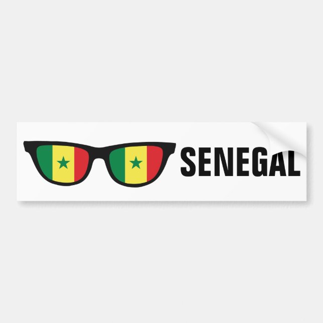 Adesivo Para Carro Protetor personalizado do Senegal Shades (Frente)
