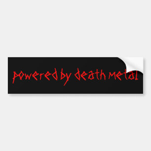 Adesivo Para Carro psto pelo metal da morte