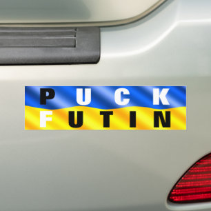 Adesivo Para Carro Puck Futin Bumbker Sticker Ucrânia Flag Stickers