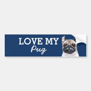 Adesivo Para Carro Pug
