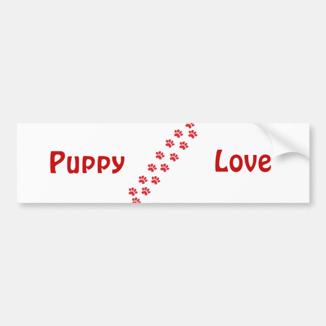 Adesivo Para Carro Puppy Love (Frente)