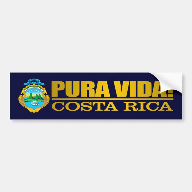 Adesivo Para Carro Pura Vida (Frente)