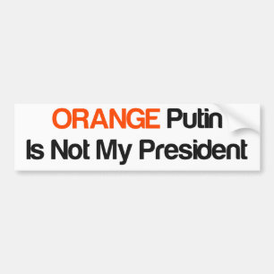 Adesivo Para Carro Putin alaranjado não é meu presidente