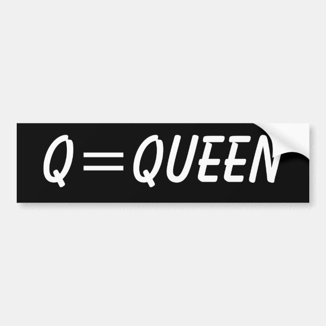 Adesivo Para Carro Q=Queen (Frente)