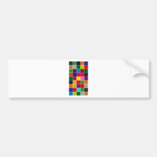 Adesivo Para Carro Quadrados e Stripes Multicoloridos Girly