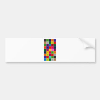 Adesivo Para Carro Quadrados e Stripes Multicoloridos Girly