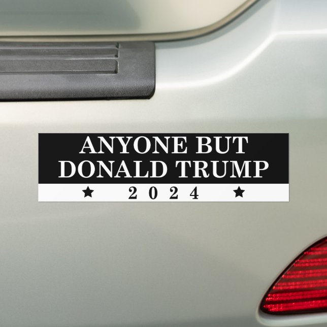 Adesivo Para Carro Qualquer Um, Exceto Trump 2024 (No carro)