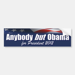 Adesivo Para Carro Qualquer um mas Obama para o presidente - 2012