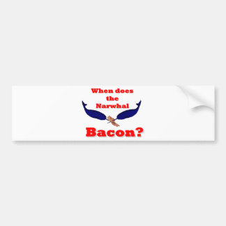 Adesivo Para Carro Quando faz o bacon de Narwhal?