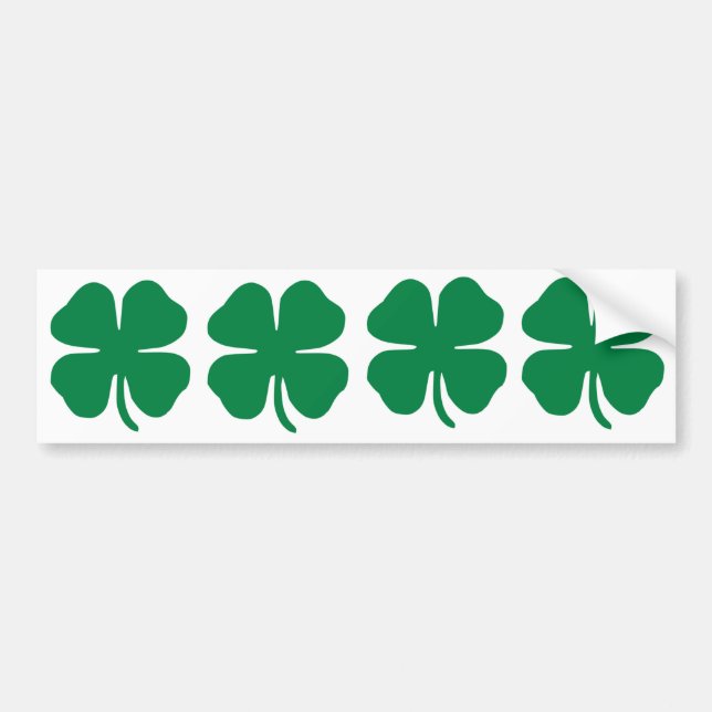 Adesivo Para Carro Quarto Shamrock irlandês (Frente)