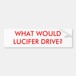 ADESIVO PARA CARRO QUE LUCIFER CONDUZIRIA?