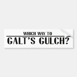 Adesivo Para Carro Que maneira ao Gulch de Galt?