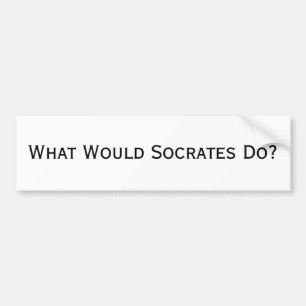 Adesivo Para Carro Que Socrates faria?