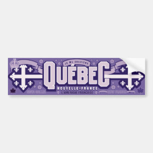 Adesivo Para Carro Québec. Novo-France