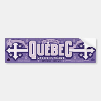 Adesivo Para Carro Québec. Novo-France