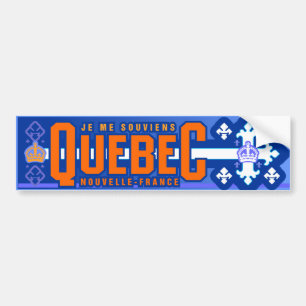 Adesivo Para Carro Québec. Novo-France