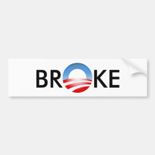 ADESIVO PARA CARRO QUEBROU OBAMA
