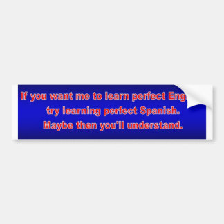 Adesivo Para Carro Queira-me aprender o inglês perfeito?
