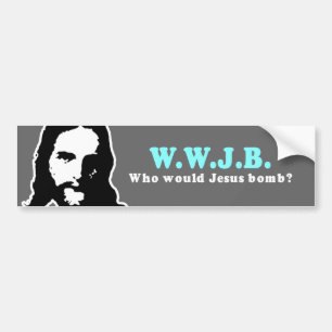 Adesivo Para Carro Quem bomba de Jesus