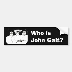 Adesivo Para Carro Quem é autocolante no vidro traseiro de John Galt