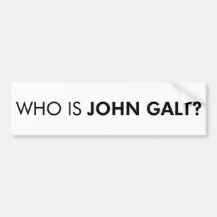 Adesivo Para Carro Quem é John Galt? A pergunta